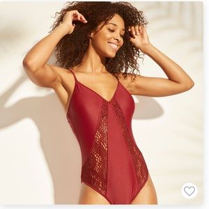 Super cute lace one piece, L olive green